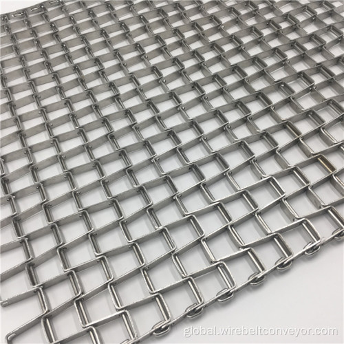 Flat Wire Belt Stainless Steel Flat Chain Link Mesh Conveyor Belt Factory